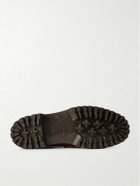 Yuketen - Kiltie Fringed Leather Brogues - Brown