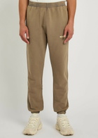 Represent Owners Club Logo-print Cotton Sweatpants Taupe