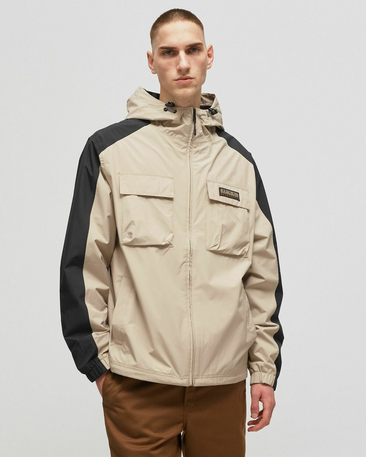 Napapijri A Eloro Beige - Mens - Shell Jackets|Windbreaker Napapijri