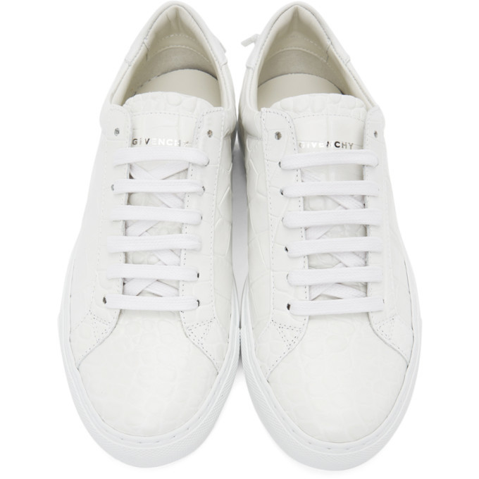 Givenchy White Croc Urban Knots Sneakers Givenchy