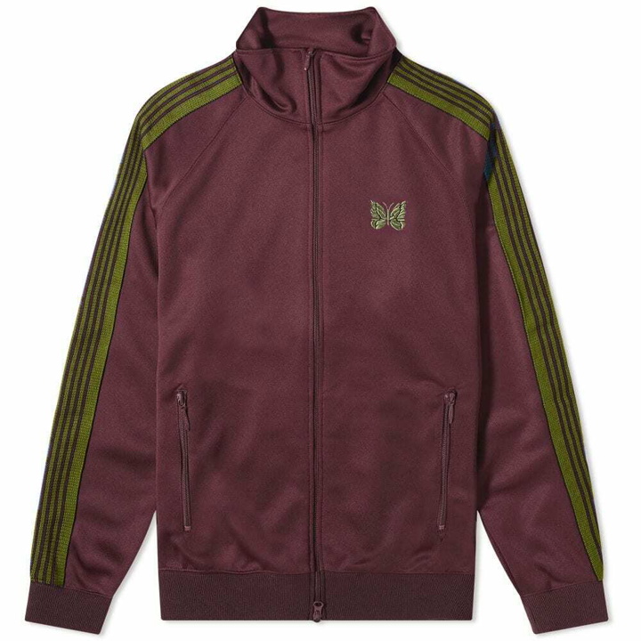 Photo: Needles Men's Poly Smooth Track Jacket in Maroon