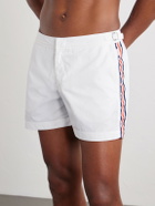Orlebar Brown - Setter Straight-Leg Short-Length Striped Swim Shorts - White