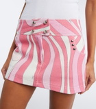 Pucci Marmo cotton-blend terry miniskirt