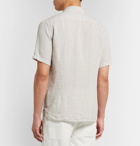 120% - Garment-Dyed Linen Shirt - Gray