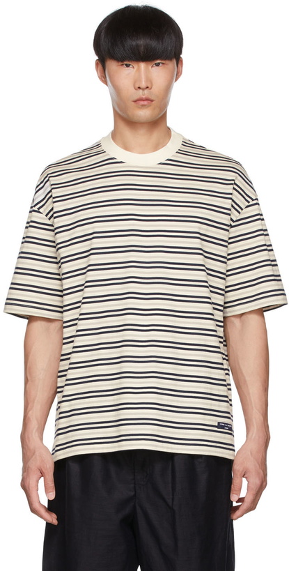 Photo: Comme des Garçons Homme Off-White Cotton T-Shirt