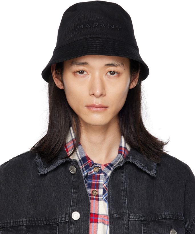 Photo: Isabel Marant Black Haley Logo Bucket Hat