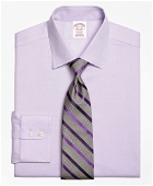 Brooks Brothers Men's Madison Relaxed-Fit Dress Shirt, Non-Iron Royal Oxford | Purple