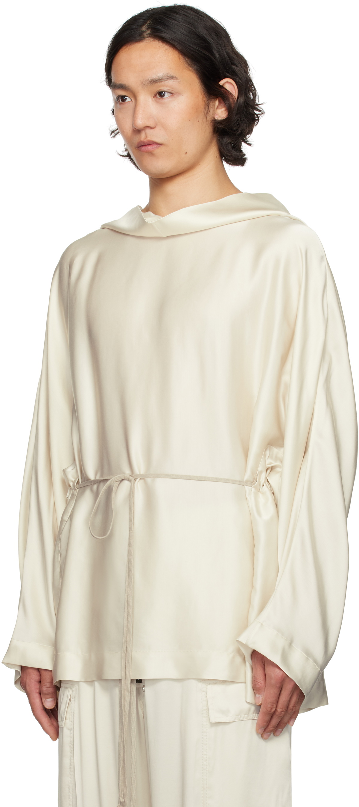 Rick Owens Women 'Crooped Hooded Tunic' Sweater