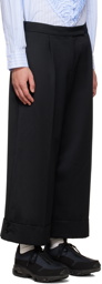 Simone Rocha SSENSE Exclusive Black Wide-Leg Trousers