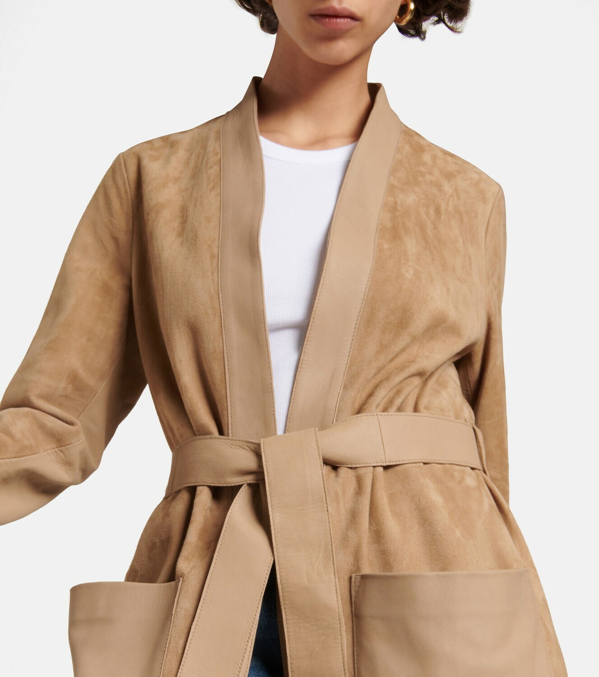 Golden Goose - Suede midi dress
