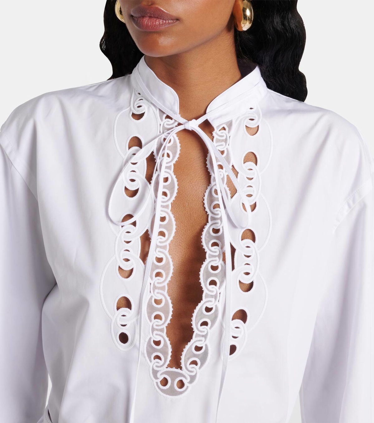 Gucci Horsebit cotton poplin midi dress