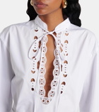 Gucci Horsebit cotton poplin midi dress
