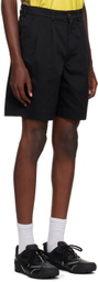 Metalwood Studio Black Pleated Shorts