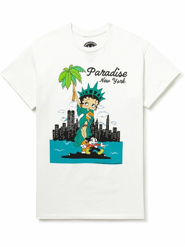 Photo: PARADISE - Liberty Palm Printed Cotton-Jersey T-Shirt - White