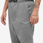 Comme des Garçons Homme Men's Nylon Fleece Logo Track Pant in Top Grey