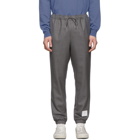 Thom Browne Grey Twill Track Trousers