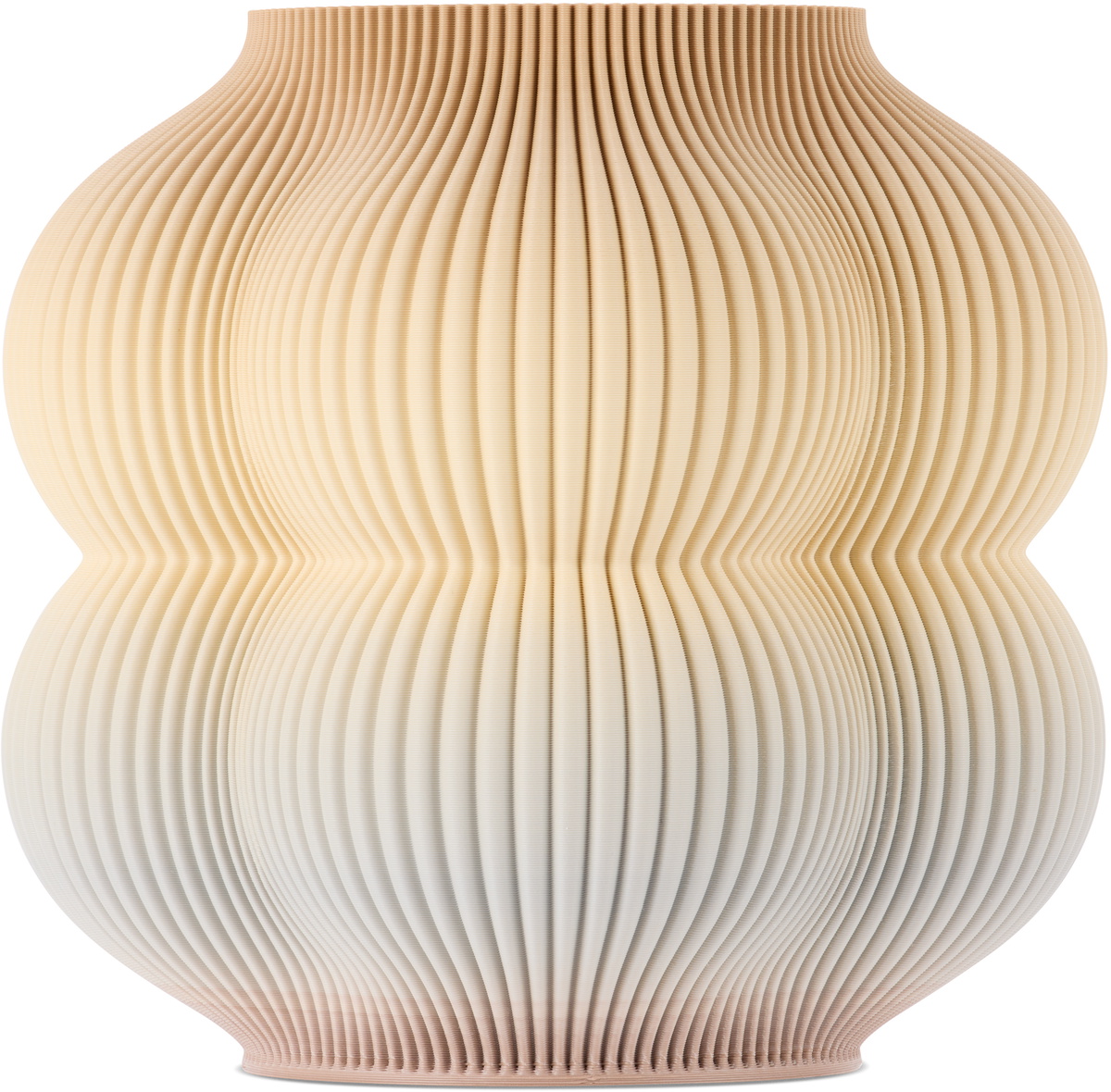 Sheyn SSENSE Exclusive Beige & Brown 2LG Studio Edition Little Peach Vase