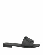 Moncler Womens Sandals in Black