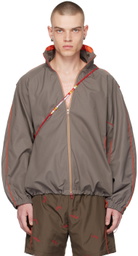 Robyn Lynch Brown Paneled Jacket