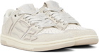 AMIRI Off-White Glitter Skel Top Low Sneakers
