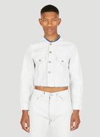 Bianchetto Cropped Denim Jacket in White