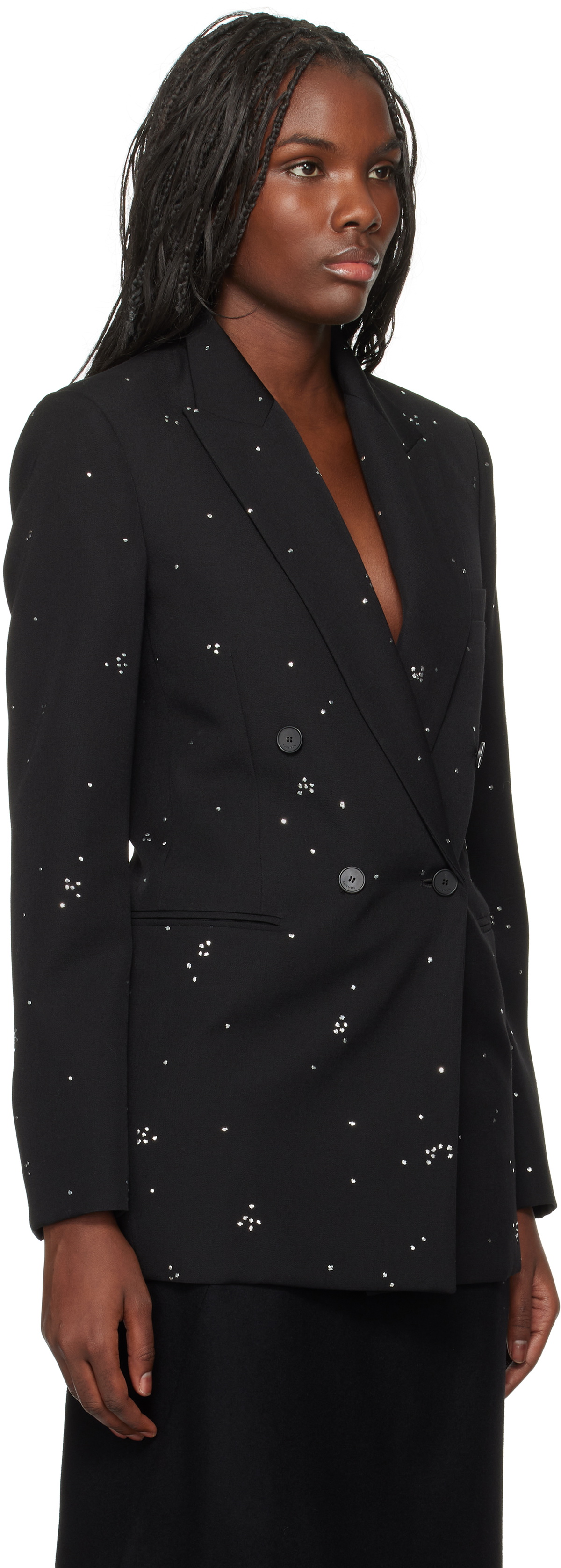 Lanvin Black Embroidered Blazer