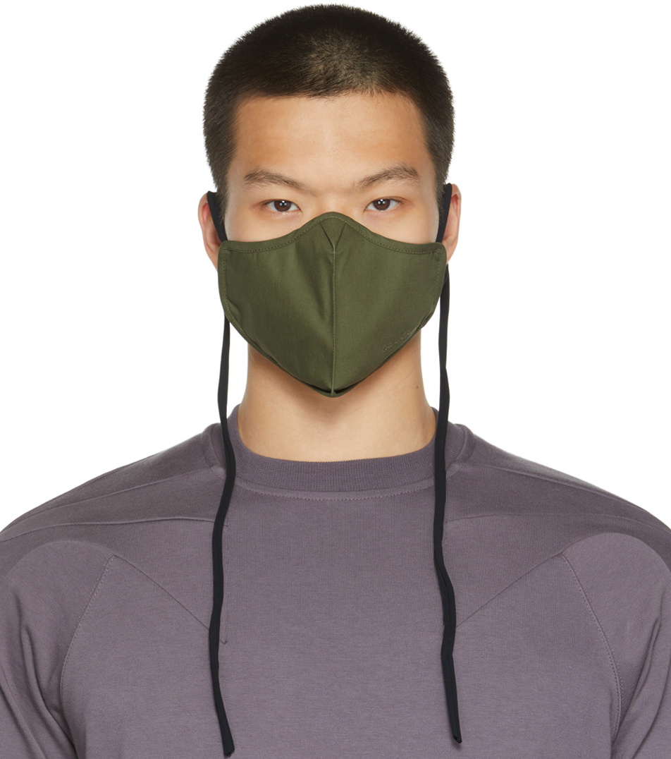 Rick Owens マスク Rick Owens Green Cotton Mask Rick Owens