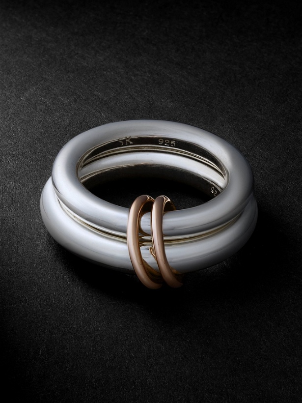 Photo: Spinelli Kilcollin - Virgo White and Rose Gold Ring - Silver