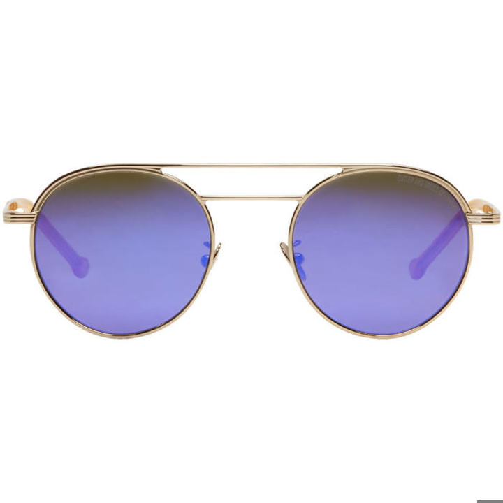 Photo: Cutler And Gross Gold and Purple 1269 Sunglasses