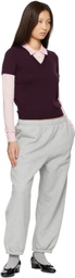 Sandy Liang Gray Dimple Sweatpants