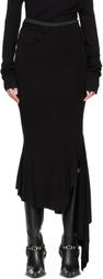 AARON ESH Black Fishtail Maxi Skirt