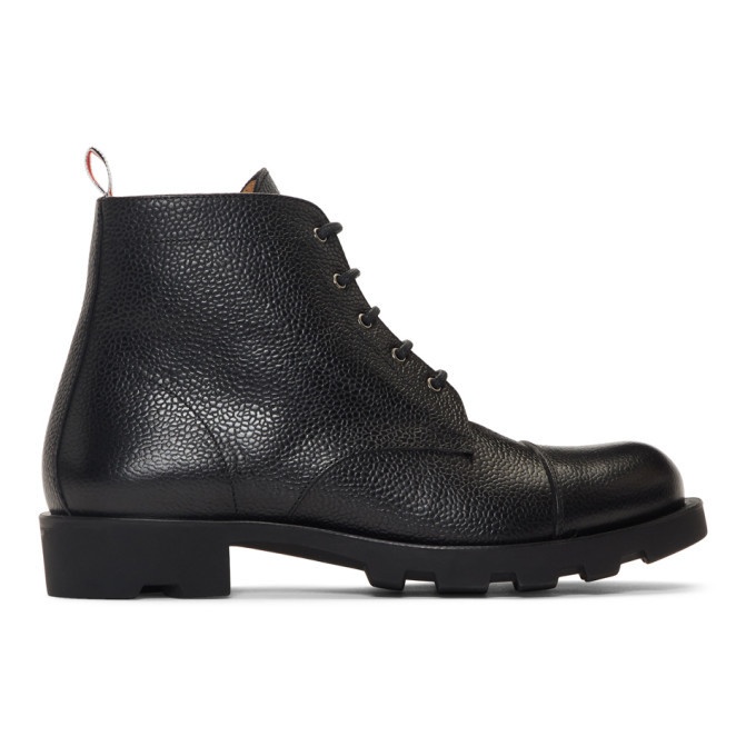 Photo: Thom Browne Black Derby Boots