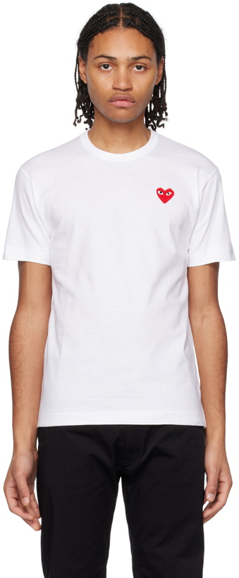 Photo: COMME des GARÇONS PLAY White Heart T-Shirt