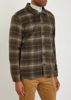 Paige Telford Plaid Flannel Jacket Dark Green