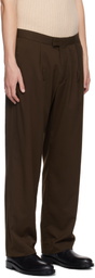 HODAKOVA Brown Inside Out Waist Trousers