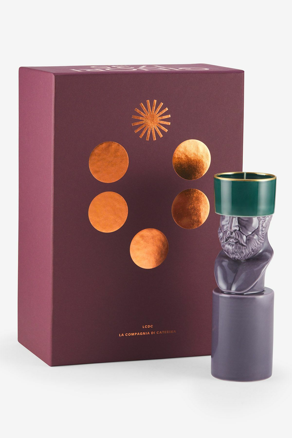 GINORI 1735 the scholar candle holder Purple