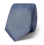 Hugo Boss - 6cm Pin-Dot Silk-Twill Tie - Men - Blue