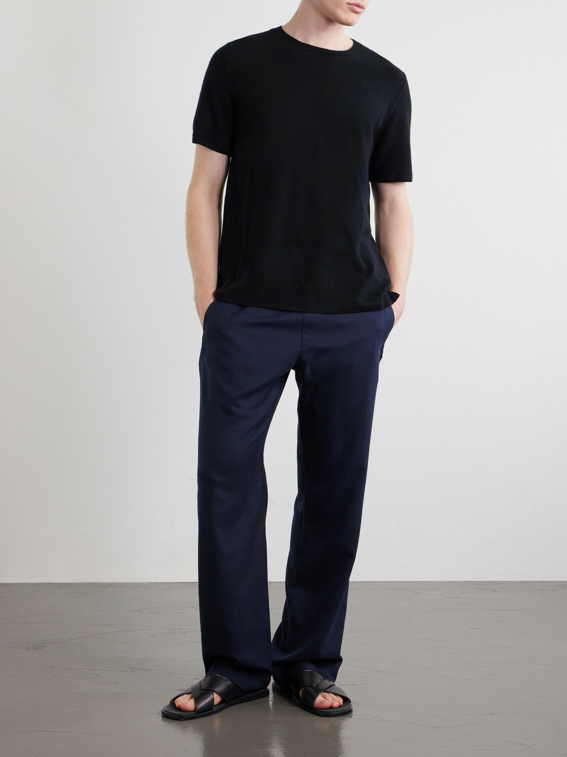 God's True Cashmere - Cashmere T-Shirt - Black