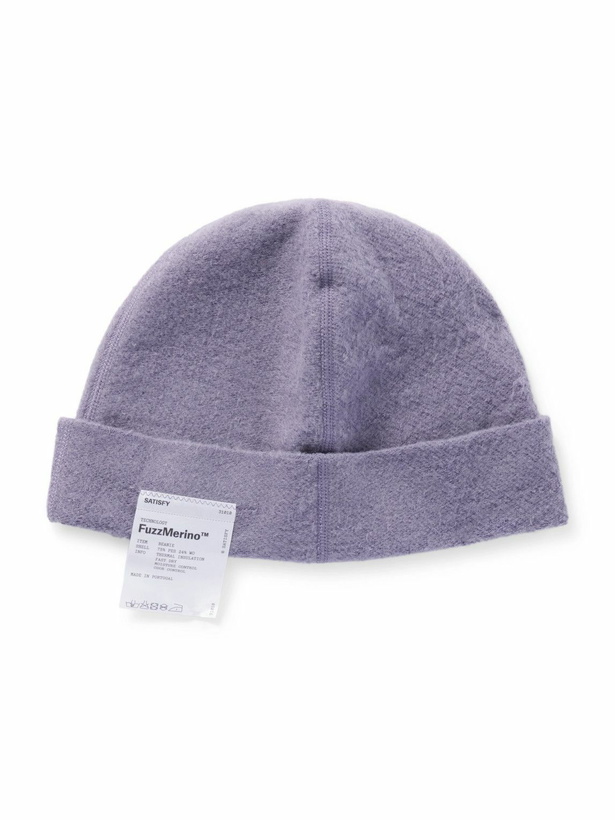 Photo: Satisfy - Logo-Appliquéd FuzzMerino™ Beanie