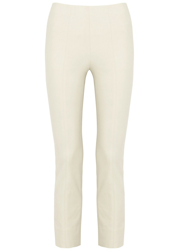 Photo: Vince Slim-leg Stretch-jersey Trousers Off White