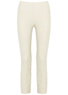Vince Slim-leg Stretch-jersey Trousers Off White