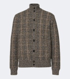 Agnona Checked wool and cashmere cardigan