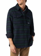 MC2 Saint Barth Man Wooly Tartan Overshirt With Pockets And Patches