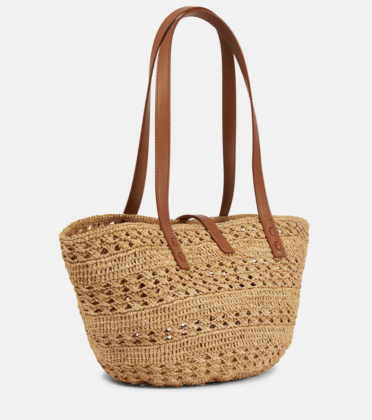 Saint Laurent Panier Small raffia tote Saint Laurent