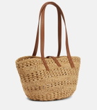 Saint Laurent Panier Small raffia tote
