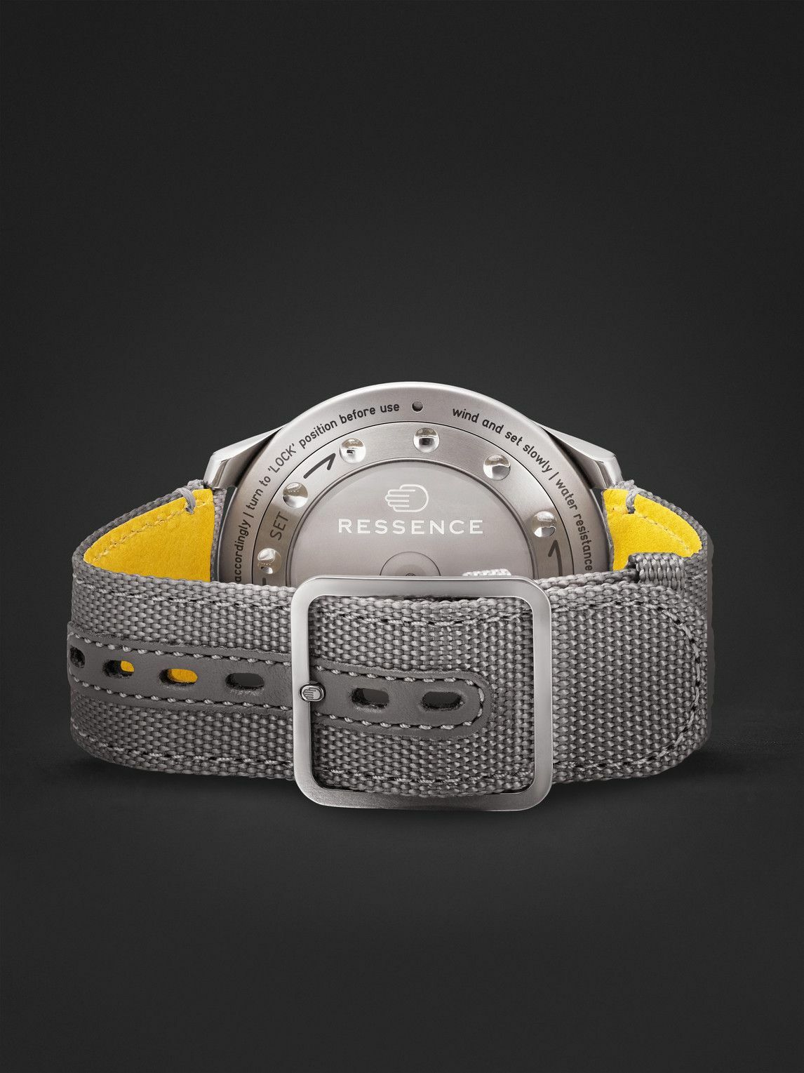 Ressence - Type 5 L Automatic 46mm Titanium and Leather Watch, Ref. No. TYPE 5 Lum