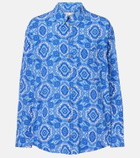 Heidi Klein Mykonos printed silk shirt