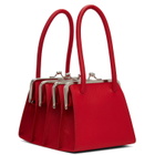 FIDAN NOVRUZOVA Red Boa Four Clasp Bag