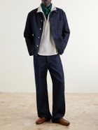 FRAME - Virgin Wool Half-Zip Sweater - Gray