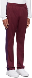 NEEDLES Burgundy Drawstring Track Pants